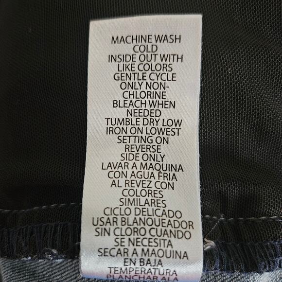 Democracy "Ab" Tech Raw Hem Crop Slim Straight Jeans Sz 12 - Picture 5 of 9